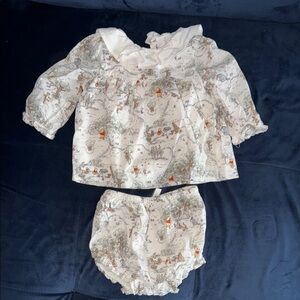 Kids Printed Top and Bloomers Set